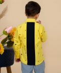 Sneaker Printed Shirt With Blocking On The Back